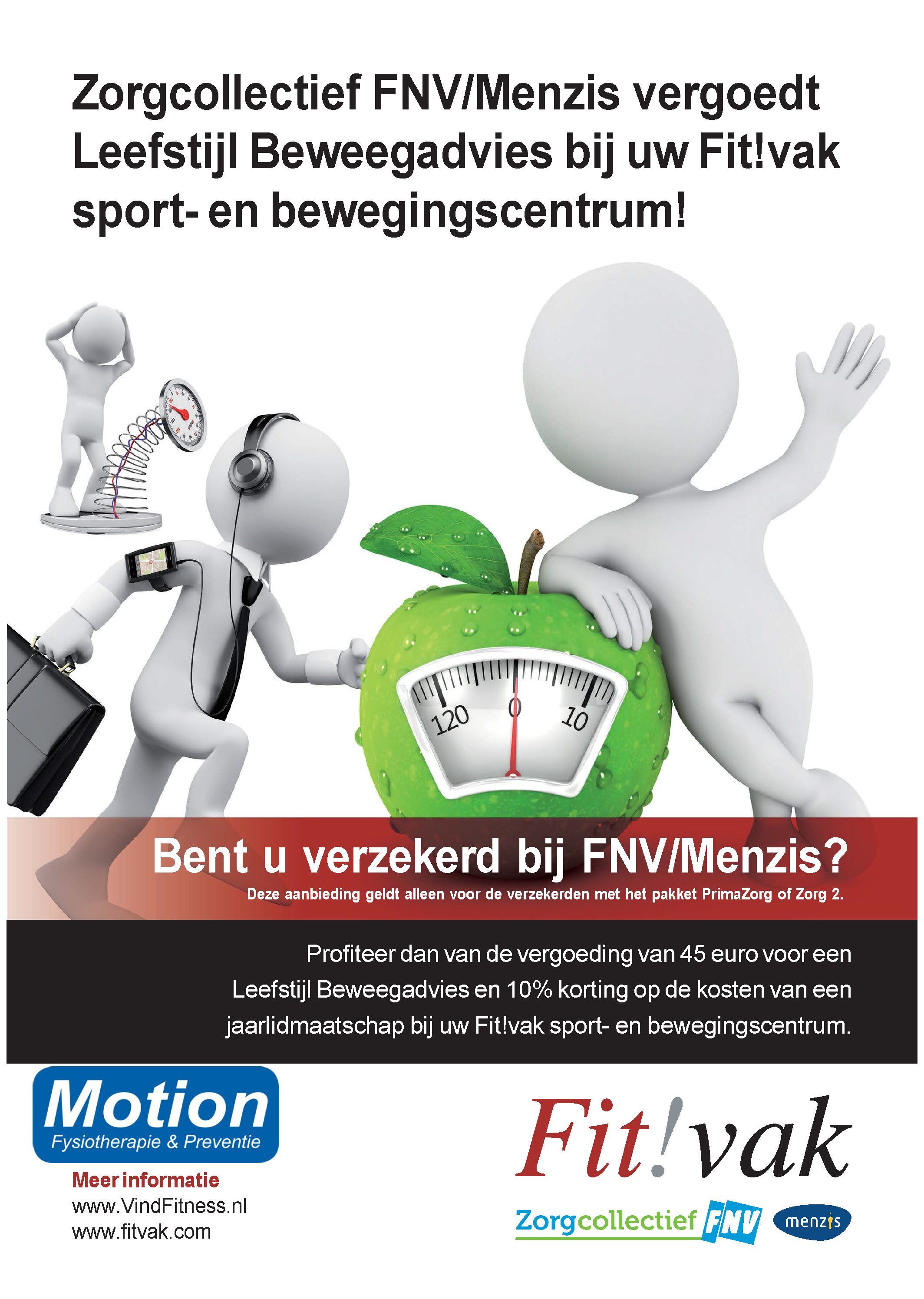 15012015 poster A1 Fit!vakFNV Menzis Motion Fysiotherapie en Preventie